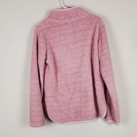 Adrienne Vittadini Sport Pink Sherpa All Day Wear Pullover - Picture 7 of 7